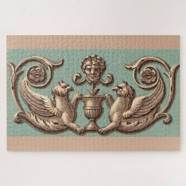 twin gryphons jigsaw puzzle (Horizontal)