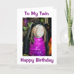 TWIN-HAPPY BIRTHDAY I LOVE YOU CARD