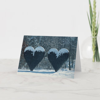 Twin Hearts Greeting Card