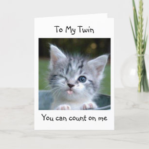 **TWIN** I WON'T TELL YOUR AGE-HAPPY BIRTHDAY CARD