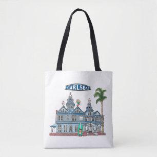 Twin Inns Beach City Carlsbad Tote Bag