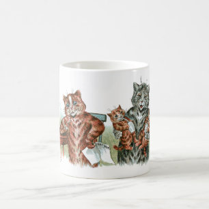 Twin Kittens Cartoon Coffee Mug