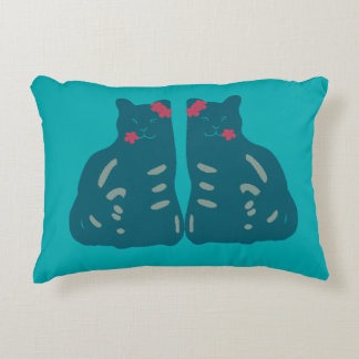 Twin Kittens Decorative Cushion