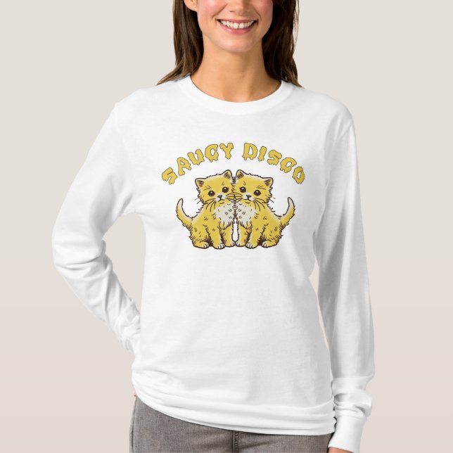 Twin Kittens Long Sleeve T-Shirt (Front)