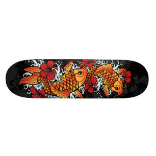 Twin koi skateboard