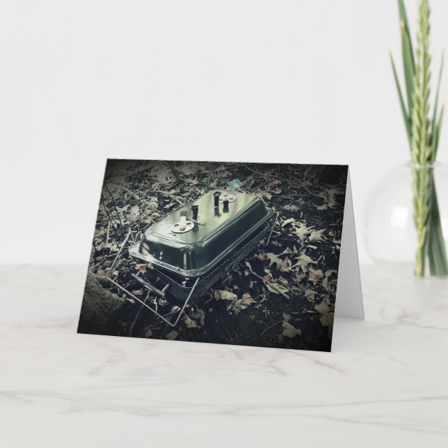 "Twin Lake Cookout" Get Well Card (Front)