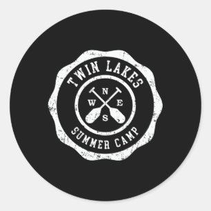 Twin Lakes Classic Round Sticker