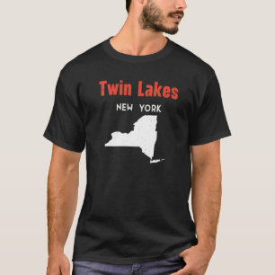 Twin Lakes New York Usa State America Travel New Y T-Shirt