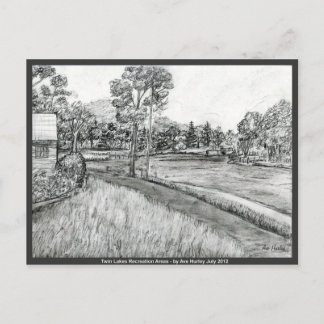 Twin Lakes Recreation Areas ~ NoWest Pennsylvania Postcard