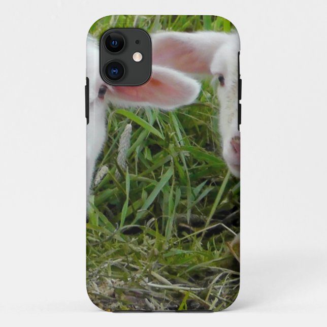 Twin Lamb Baby Animal Thinking Of You Case-Mate iPhone Case (Back)