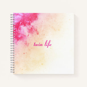 Twin LIfe Abstract Fade Notebook