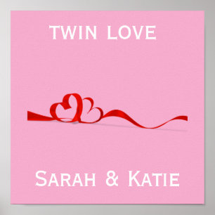 Twin Love Nursery  Poster