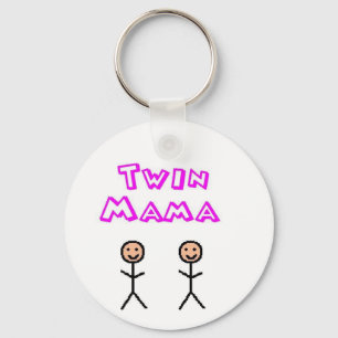 Twin mama key ring
