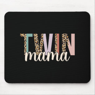 Twin Mama Leopard New Mom Of Twins Squared Mommy M Mouse Mat