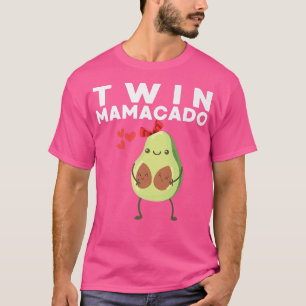 Twin Mamacado Funny Avocado Lover Twin Mother Mom T-Shirt