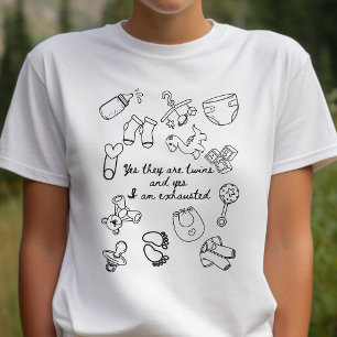 Twin mom mothers day gift, mom of multiples shirt, Tri-Blend shirt