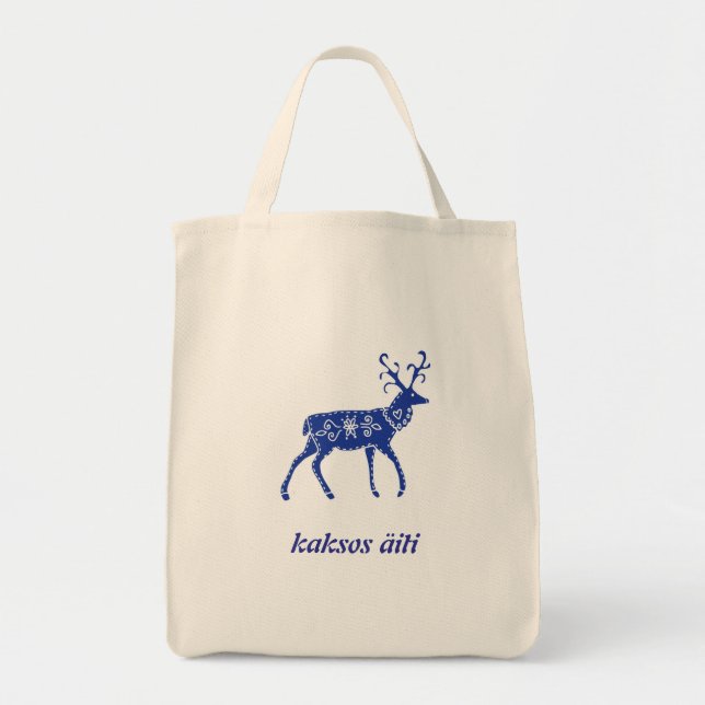 Twin Mum Finnish Language Tote Bag (Front)