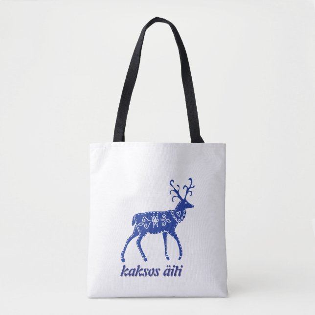 Twin Mum in Finnish Tote Bag (Front)