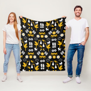 Twin Non Gender Stalk Delivery Fleece Blanket