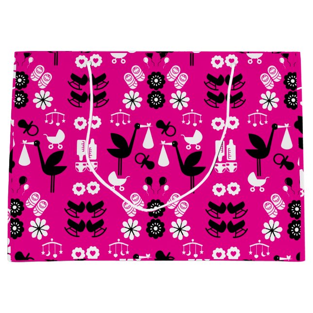 Twin Non Gender Stalk Delivery Large Gift Bag (Front)