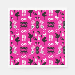 Twin Non Gender Stalk Delivery Napkin
