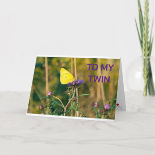 TWIN ON OUR BIRTHDAY LOVE SHARING WITH YOU! CARD