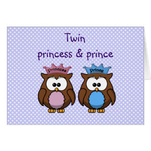 twin owl princess & prince