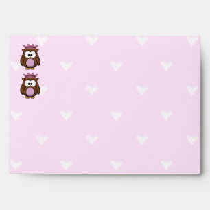 twin owl princesses envelopes