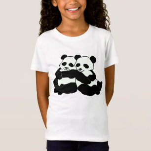 Twin Panda Bears Girl's Bella Shirt