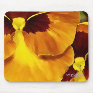 Twin Pansy Mouse Mat