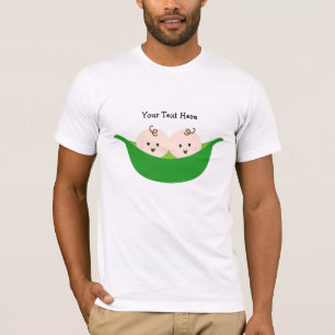 Twin Pea Pods (customisable) T-Shirt