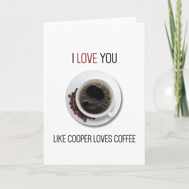 Twin Peaks coffee Valentines day card (Front)