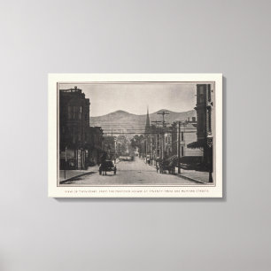 Twin Peaks from proposed square, 23rd & Howard Canvas Print