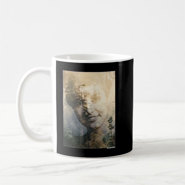 Twin Peaks Laura Double Exposed Forest Photo Premi Coffee Mug (Left)