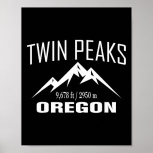 Twin Peaks Oregon Climbing Summit Club Outdoor Gif Poster