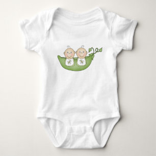 Twin Peas in a Pod Baby Bodysuit