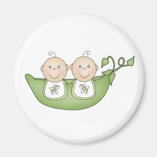Twin Peas in a Pod Magnet