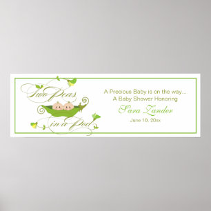 Twin Peas in a Pod     Neutral Banner Poster