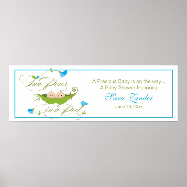 Twin Peas in a Pod  |  Ping Banner Poster (Front)