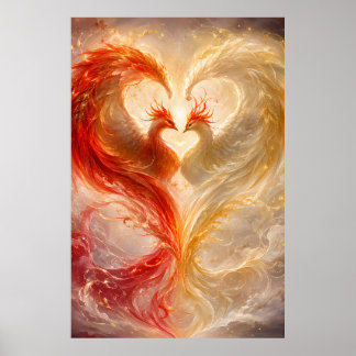 Twin Phoenix Heart of Eternal Love Poster
