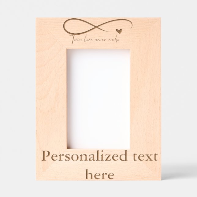 Twin Photo Frame Engraved Frames (Front)