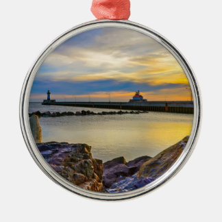 Twin Pier Morning Metal Tree Decoration