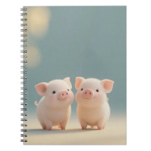 Twin Piggies Joy Notebook
