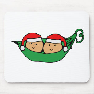 Twin Pod Christmas Graphic Mouse Mat