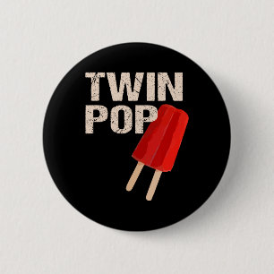 Twin Pop Shirt Gift For Grandpa Twins Dad Fathers 6 Cm Round Badge