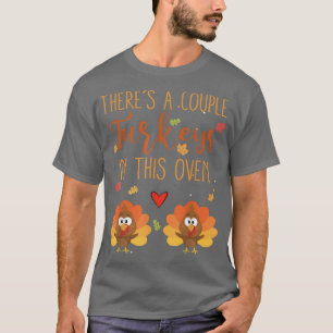 Twin Pregnancy Announcement Baby Reveal Thanksgivi T-Shirt