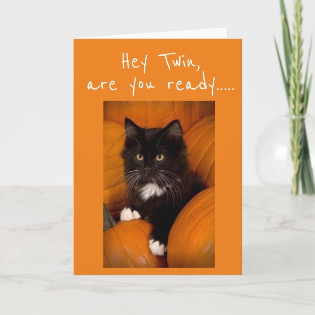 **TWIN** READY TO CELEBRATE **HALLOWEEN** CARD (Front)