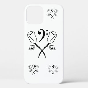 Twin Rose above Bass Clef iPhone 12 Pro Case