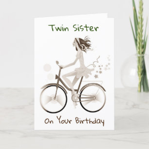 **TWIN SISTER** ENJOY YOUR BIRTHDAY CARD