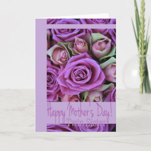 Twin Sister Happy Mother's Day rose card